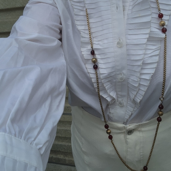 Vintage Glass bead‎  station necklace - Picture 2 of 16